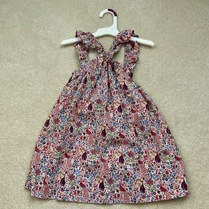 Crewcuts Liberty Fabric Peacock Dress 3T